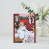 Ellen H. Clapsaddle: Santa zusehen Feiertagspostkarte (Stehend Vorderseite)