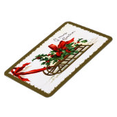 Ellen H. Clapsaddle: Schlitten mit Holly Magnet (Linke Seite)