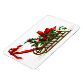 Ellen H. Clapsaddle: Schlitten mit Holly Magnet (Linke Seite)