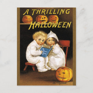 Ellen H. Clapsaddle: Thrillendes Halloween Postkarte