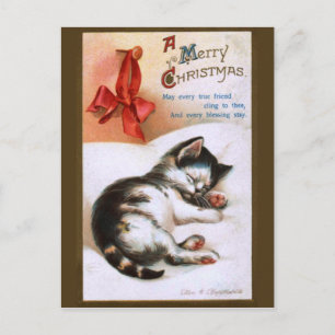 Ellen H. Clapsaddle: Weihnachtskitten Feiertagspostkarte