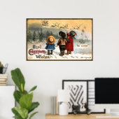 Ellen H. Clapsaddle: Wird er kommen? Poster (Heimbüro)