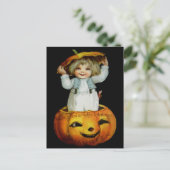 Ellen H. Sattel: Junge in Pumpkin Postkarte (Stehend Vorderseite)