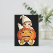 Ellen H. Sattel: Little Pumpkin Boy Postkarte (Stehend Vorderseite)