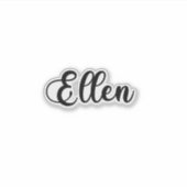 Ellen Name - Handgeschriebene Kalligrafie Aufkleber (Vorderseite)