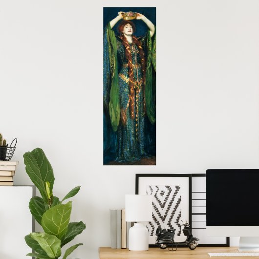 Ellen Terry as Lady Macbeth von John Singer Sargen Poster (Heimbüro)