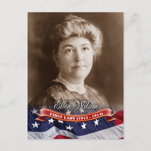 Ellen Wilson, First Lady aus den USA Postkarte (Vorderseite)