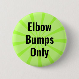 Ellenbogenbumps keine Handshakes sozialer Distanz Button