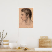 Ellenrieder - Der junge Mann in Profil aus dem Lin Poster (Küche)