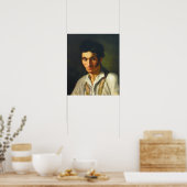 Ellenrieder - Portrait eines jungen Mannes Poster (Küche)