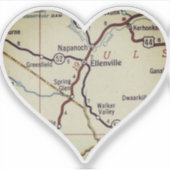 Ellenville New York Aufkleber (Vorderseite)