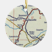 Ellenville NY Keramik Ornament (Vorne)
