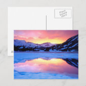 Ellery Lake at Sunset Postkarte (Vorne/Hinten)