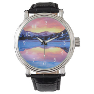 Ellery Lake bei Sonnenuntergang Armbanduhr