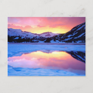 Ellery Lake bei Sonnenuntergang Postkarte
