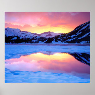 Ellery Lake bei Sunset Poster