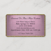 Elles Blumenblatt Velmont Scissor elegantes Visitenkarte (Rückseite)