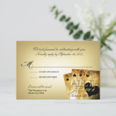 Elle's Las Vegas Wedding RSVP (Stehend Vorderseite)