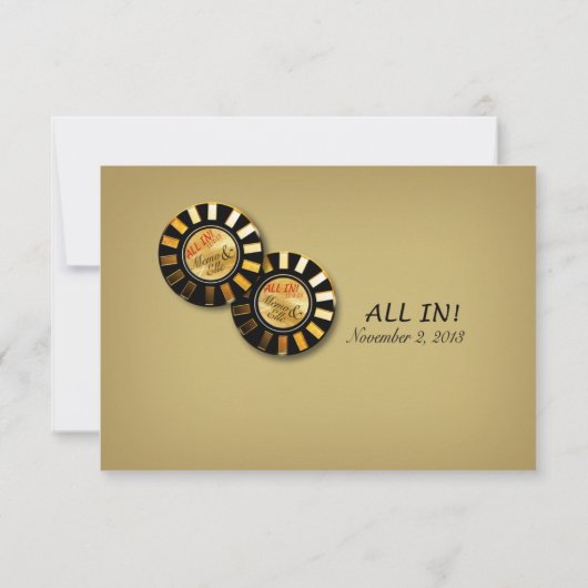 Elle's Las Vegas Wedding RSVP (Rückseite)