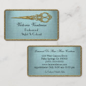 Elles Velmont Scissor Elegant Beruflich Visitenkarte (Vorne/Hinten)