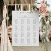 Ellesmere 16 Tabelle + Übersicht über die Sitzplät Poster