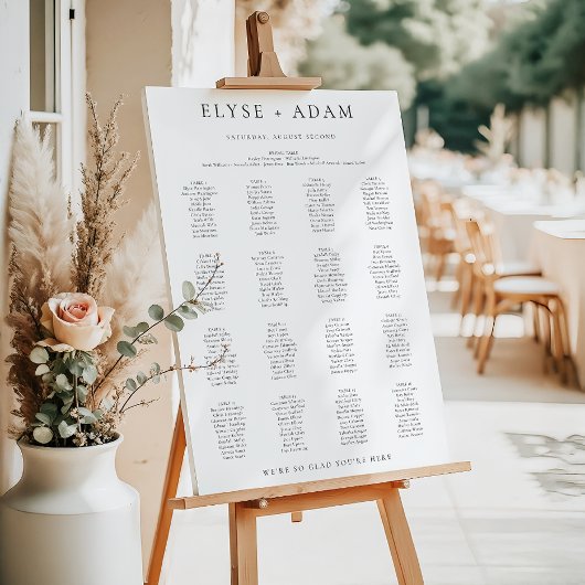 Ellesmere 16 Tabelle + Übersicht über die Sitzplät Poster