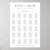 Ellesmere 25 Tabelle + Übersicht über die Sitzplät Poster (Vorne)