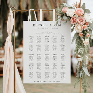 Ellesmere 25 Tabelle + Übersicht über die Sitzplät Poster