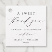 Ellesmere A Sweet Danke Geschenkanhänger (Vorderseite)