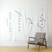 Ellesmere Always & Forever Wedding Quote Hintergru Wandteppich (Beispiel (Horizontal))