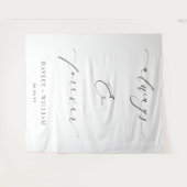 Ellesmere Always & Forever Wedding Quote Hintergru Wandteppich (Vorderseite (Horizontal))