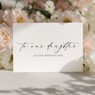 Ellesmere an unsere Tochter zum Hochzeitstag Karte