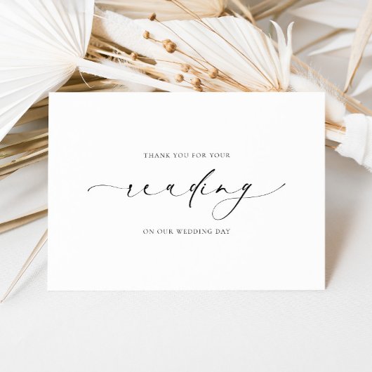 Ellesmere bedankt sich für Ihre Leseheihe Karte