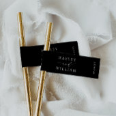 Ellesmere Black Minimalistisch Straw Flags Drink T