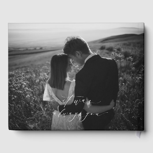 Ellesmere Black Mr & Mrs Wedding Gästebuch (Rückseite)