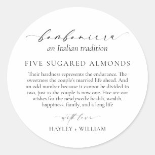 Ellesmere Eine italienische Tradition 5 Sugared Ma Runder Aufkleber