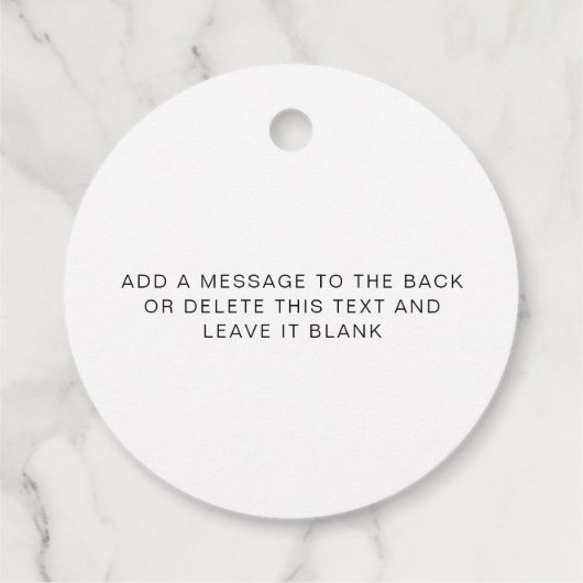 Ellesmere Eine italienische Tradition Sugared Mand Geschenkanhänger (Rückseite)