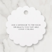 Ellesmere Eine italienische Tradition Sugared Mand Geschenkanhänger (Rückseite)