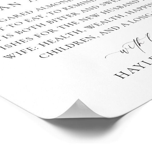 Ellesmere Eine italienische Tradition Sugared Mand Poster (Ecke)