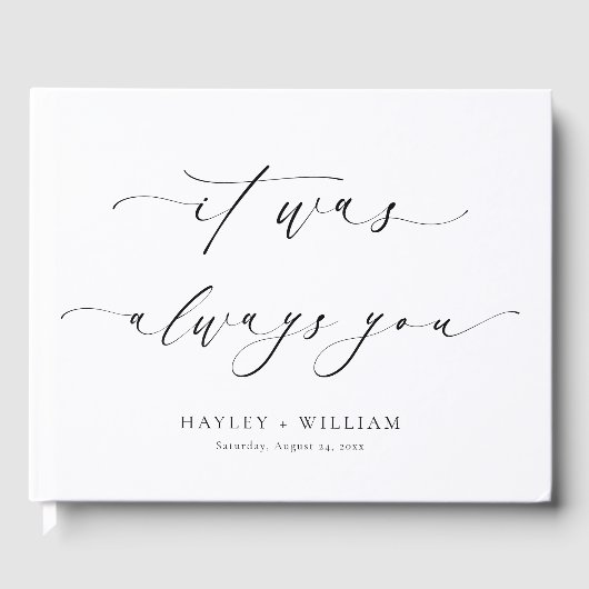 Ellesmere Es war immer deine Hochzeit Gästebuch (Vorderseite)