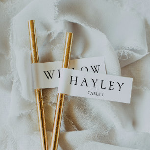 Ellesmere Escort Card Straw Flags Drink Tags Aufkleber