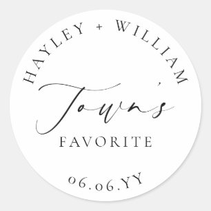 Ellesmere Favorit Favor Classic Rund Sticker
