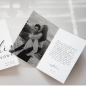 Ellesmere Foto Seine Vows Wedding Card Karte