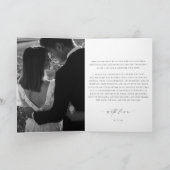 Ellesmere Foto Seine Vows Wedding Card Karte (Innenseite)