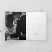 Ellesmere Foto Your Vows Wedding Card Karte (Innenseite)