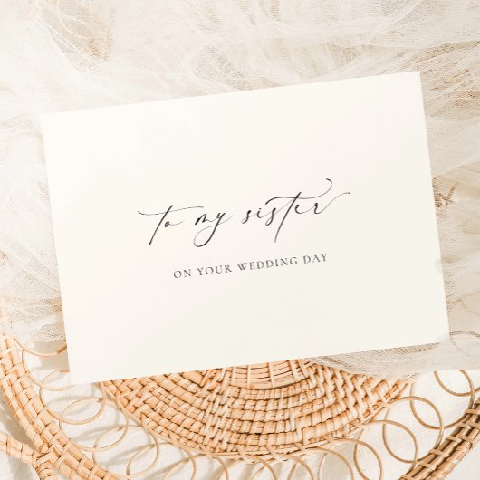 Ellesmere für meine Schwester am Hochzeitstag Karte