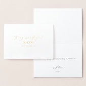 Ellesmere für meine wunderbare Hochzeit der Mama Folienkarte (Anzeige)