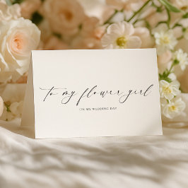 Ellesmere für meinen Blumenmädchentag Karte