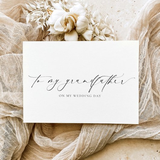 Ellesmere für meinen Großvater Hochzeit Karte