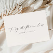 Ellesmere für meinen Schwager-Tag Karte